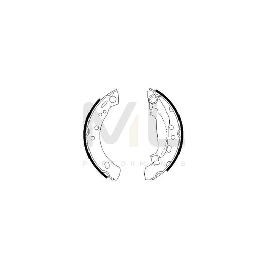 BOSCH 0 986 487 391 Brake Shoe Set for NISSAN Micra II Hatchback (K11) | ML Performance Car Parts