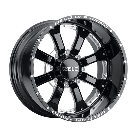Weld W12509018501 Granada Eight W125 Wheel 20x9 8x180 ET0 BS5 Gloss Black Mill