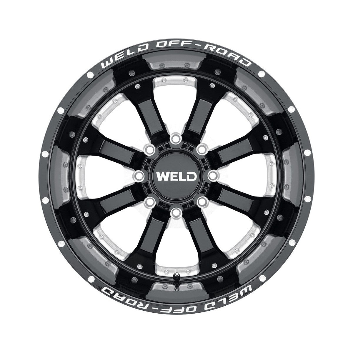 Weld W12509017501 Granada Eight W125 Wheel 20x9 8x170 ET0 BS5 Gloss Black Mill