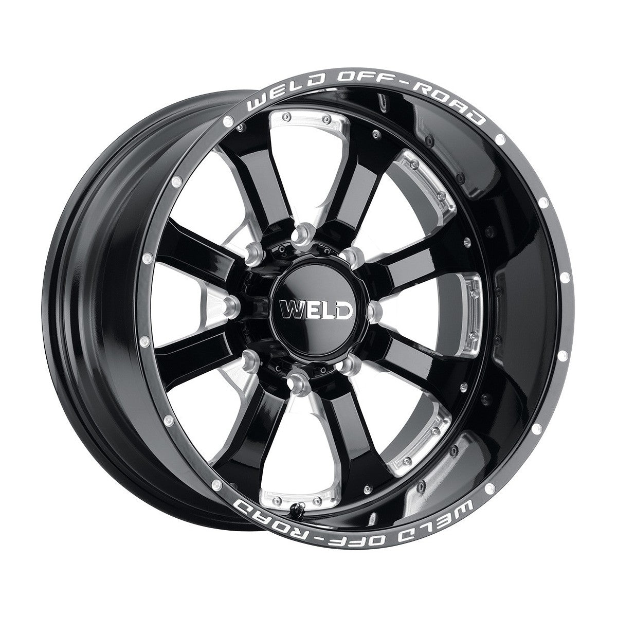 Weld W12509017501 Granada Eight W125 Wheel 20x9 8x170 ET0 BS5 Gloss Black Mill