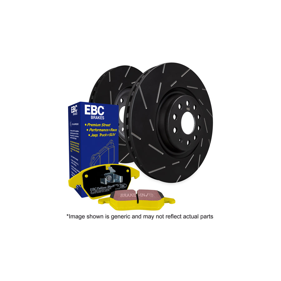 EBC PD08KR312 Seat VW Yellowstuff Rear Brake Pad & USR Disc Kit - Girling/TRW Caliper 1 | ML Performance UK Car Parts