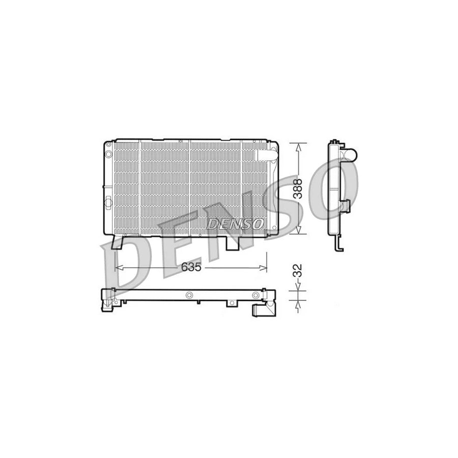 Denso DRM21075 Drm21075 Engine Radiator For Peugeot 505 | ML Performance UK