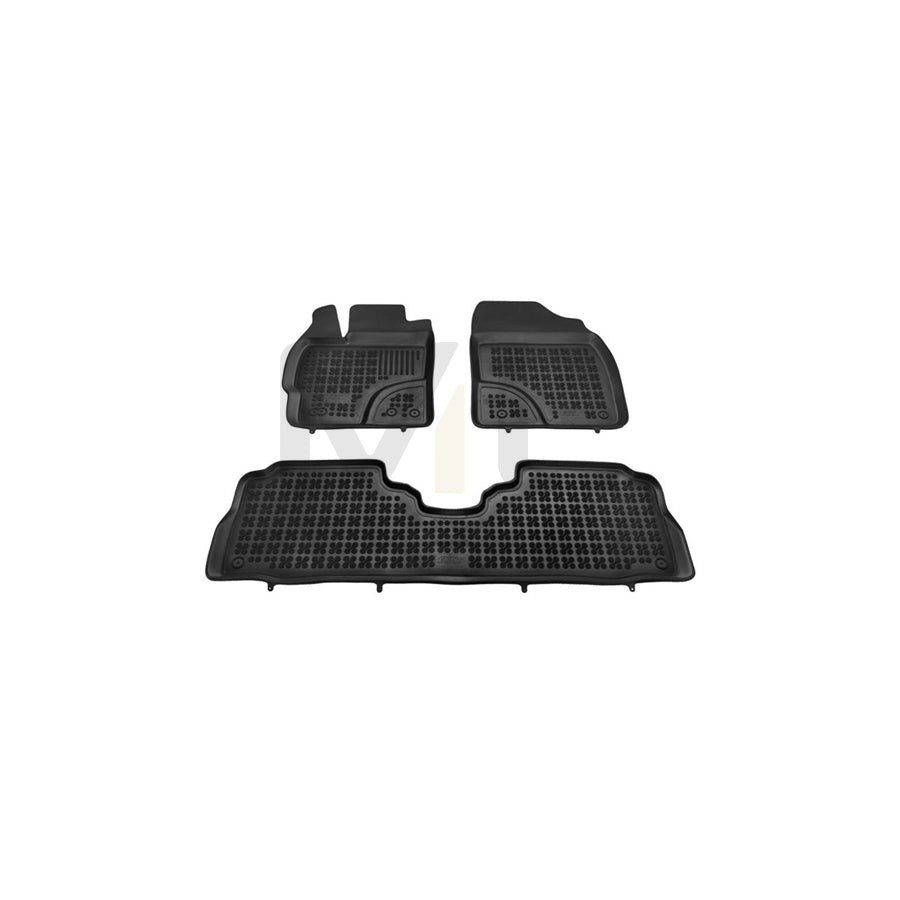 REZAW PLAST 201428 Floor mat set for TOYOTA Prius Plus (XW40) Elastomer, Front and Rear, Black | ML Performance Car Parts