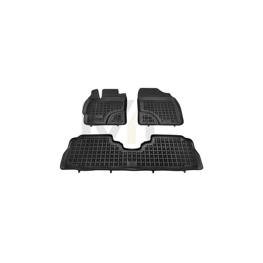 REZAW PLAST 201428 Floor mat set for TOYOTA Prius Plus (XW40) Elastomer, Front and Rear, Black | ML Performance Car Parts