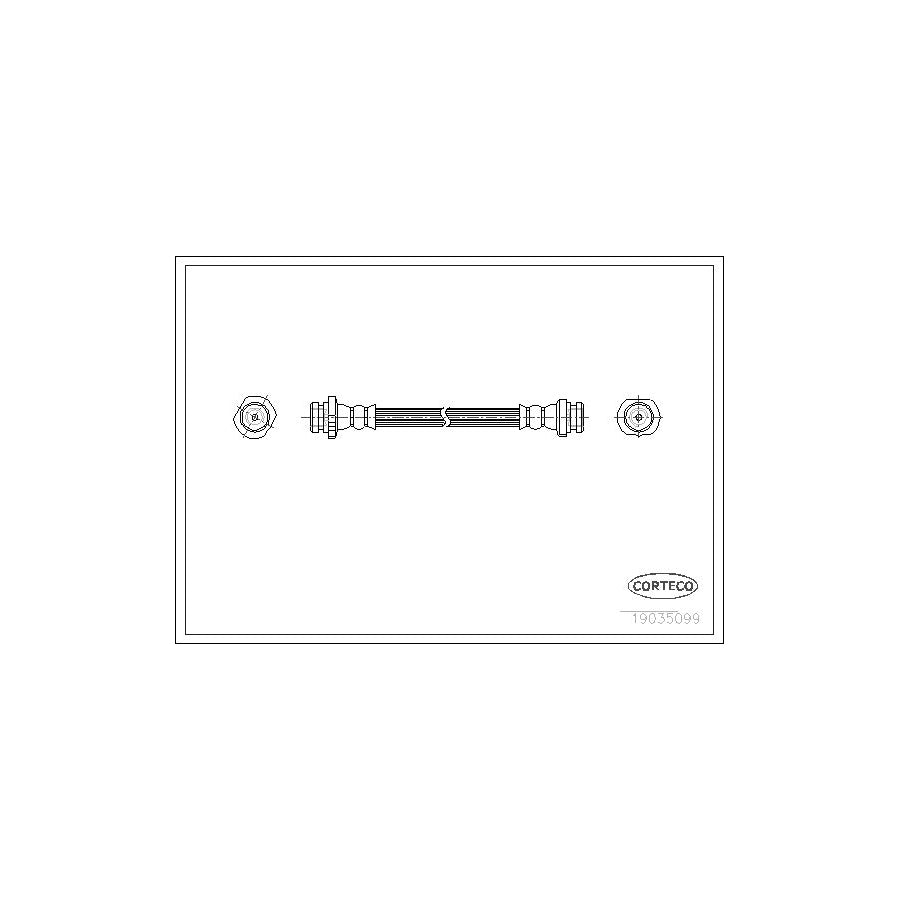 Corteco 19035099 Brake Hose For Nissan Almera | ML Performance UK