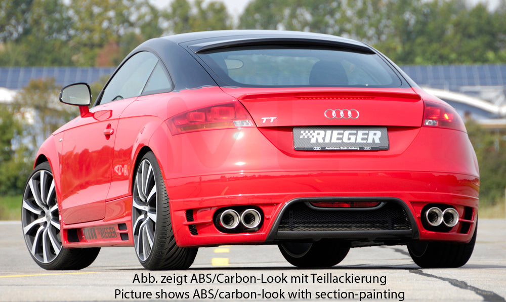 Rieger 00099050 Audi 8J TT Rear Diffuser 2 | ML Performance UK Car Parts