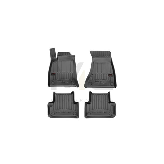 FROGUM Tailored 3D407596 Floor mat set for AUDI A4 Elastomer, Front and Rear, Quantity: 4, Black | ML Performance Car Parts