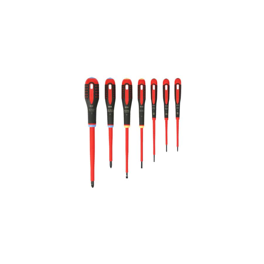 Bahco BAH9888S BE-9888S ERGO VDE Insulated Screwdriver Set, 7 Piece | ML Performance UK