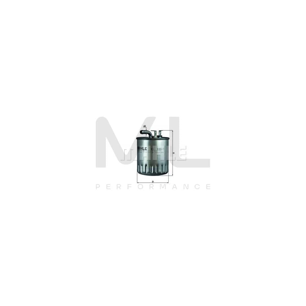 MAHLE ORIGINAL KL 100/1 Fuel filter In-Line Filter | ML Performance Car Parts