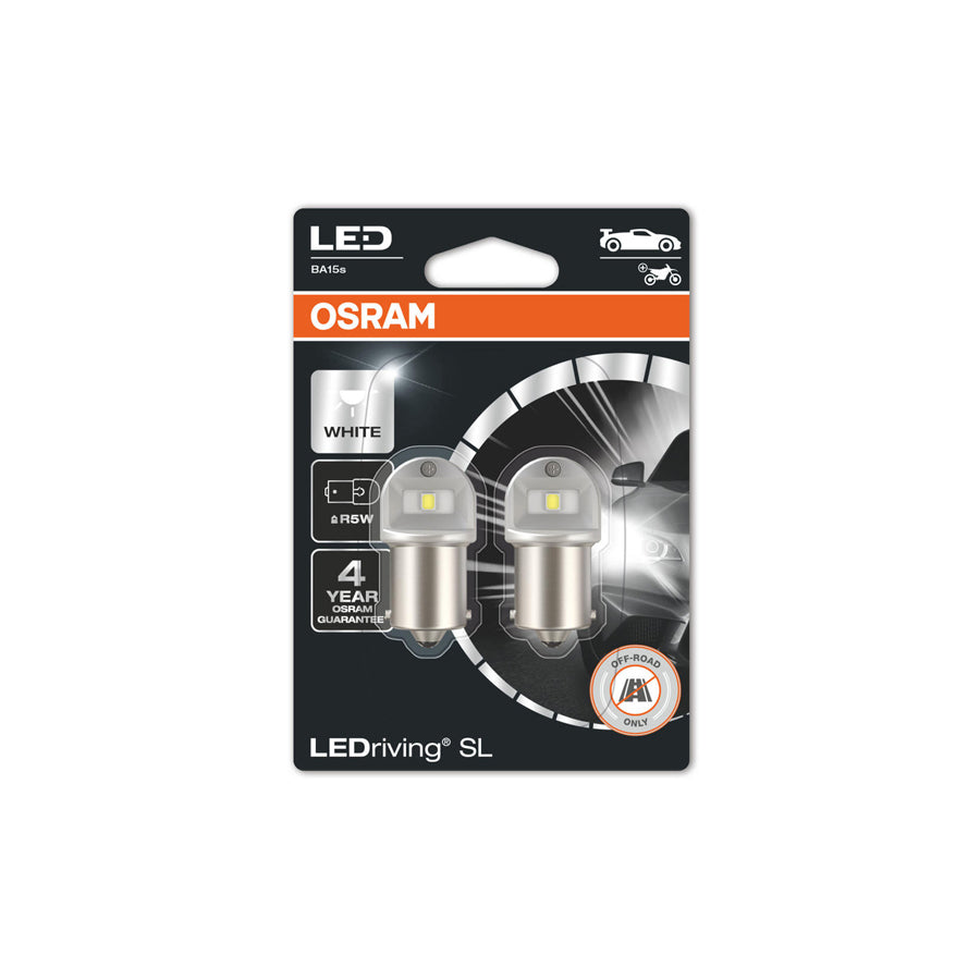 OSRAM  R5W 12V 0.5W LEDriving SL Bulbs 3x Lifetime BA15s 5007DWP-02B