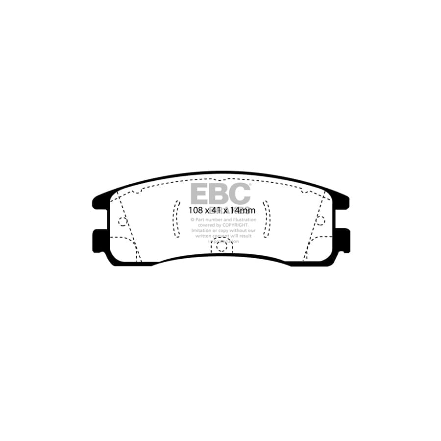 EBC PD12KR222 Pontiac Grand Prix Redstuff Rear Brake Pad & GD Disc Kit 2 | ML Performance UK Car Parts