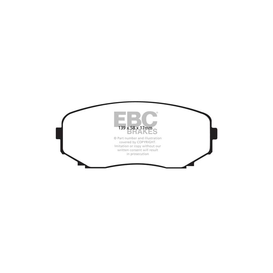 EBC PD11KF700 Ford Edge (U387) Greenstuff Front Brake Pad & GD Disc Kit 2 | ML Performance UK Car Parts