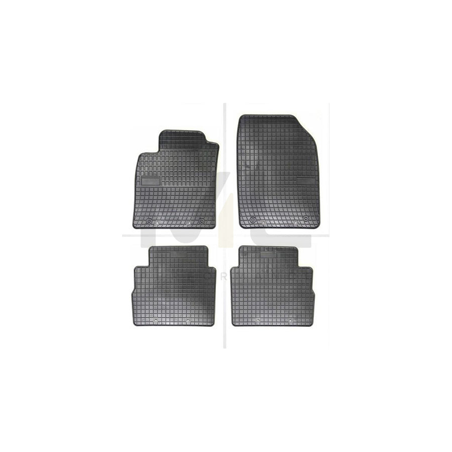 FROGUM Tailored 0703C Floor mat set Elastomer, Front and Rear, Quantity: 4, Black | ML Performance Car Parts