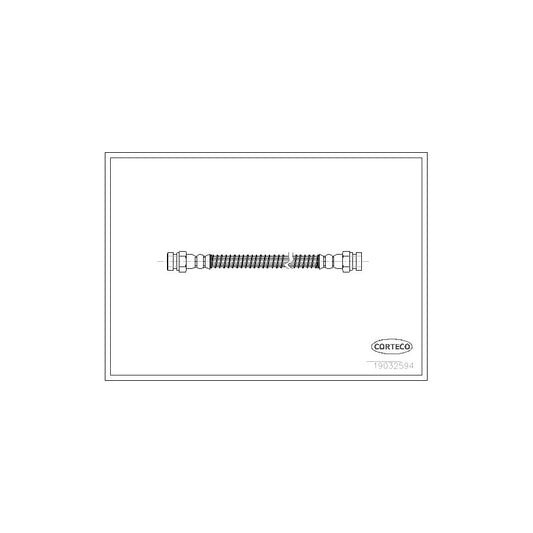 Corteco 19032594 Brake Hose For Hyundai Amica / Atoz (Mx) | ML Performance UK