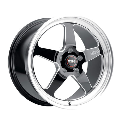 Weld S10487063400 Ventura S104 Wheel 18x7 5x120.65 ET0 BS4 Gloss Black MIL - DIA