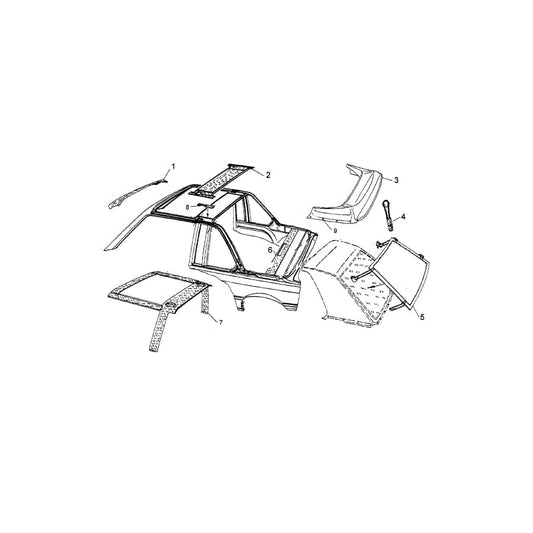 Genuine BMW 54310006295 E21 Soft-Top Covering SCHWARZ (Inc. 320, 315 & 323i) | ML Performance UK Car Parts