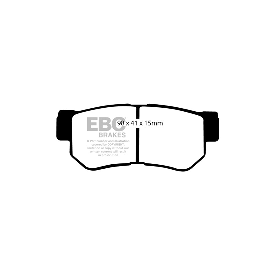 EBC DP41392R Hyundai Kia Yellowstuff Rear Brake Pads - Akebono Caliper 2 | ML Performance UK Car Parts