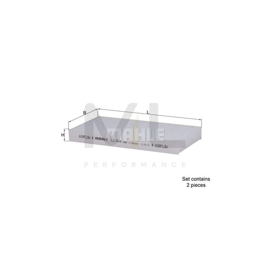 MAHLE ORIGINAL LA 674/S Pollen filter Particulate Filter | ML Performance Car Parts