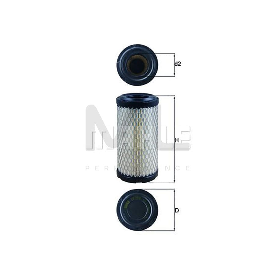 MAHLE ORIGINAL LX 2908 Air Filter Filter Insert | ML Performance Car Parts