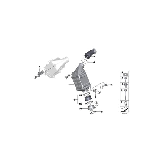 Genuine BMW 17517992157 G12 Hose Charge Air Cooler ALPINA (Inc. ALPINA B7) | ML Performance UK Car Parts