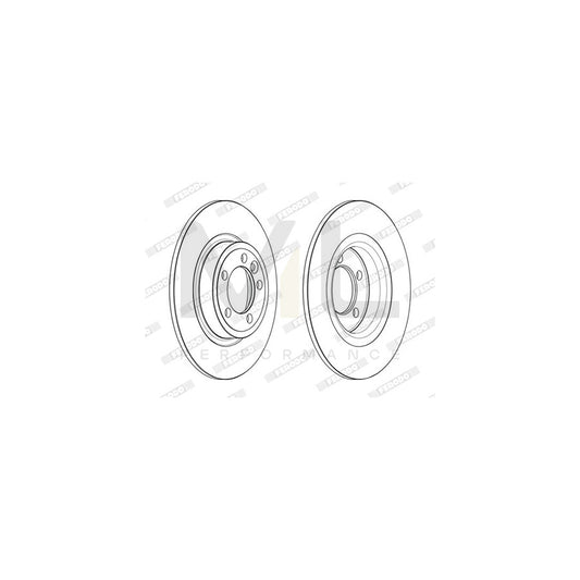 FERODO DDF2633C Brake Disc Solid, Coated | ML Performance Car Parts
