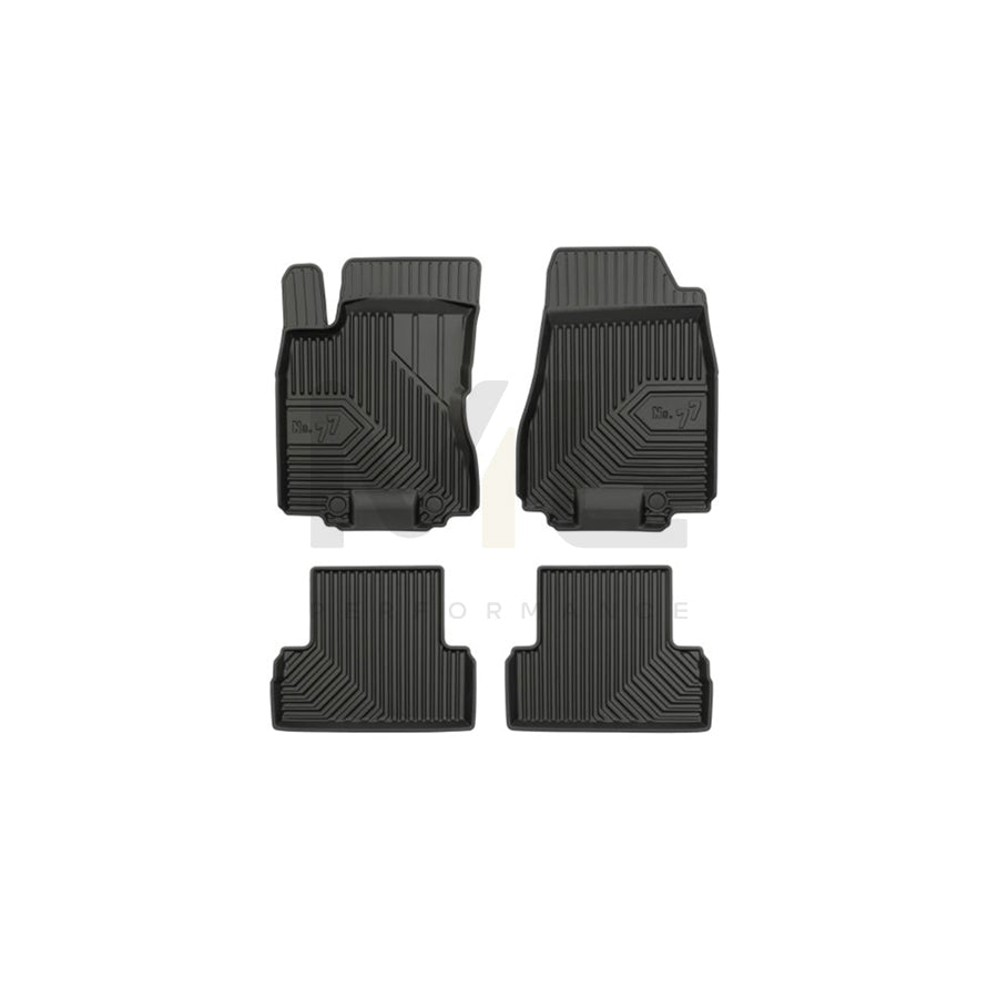 FROGUM Tailored 77408531 Floor mat set for NISSAN X-Trail (T31) Elastomer, Front and Rear, Quantity: 4, Black | ML Performance Car Parts