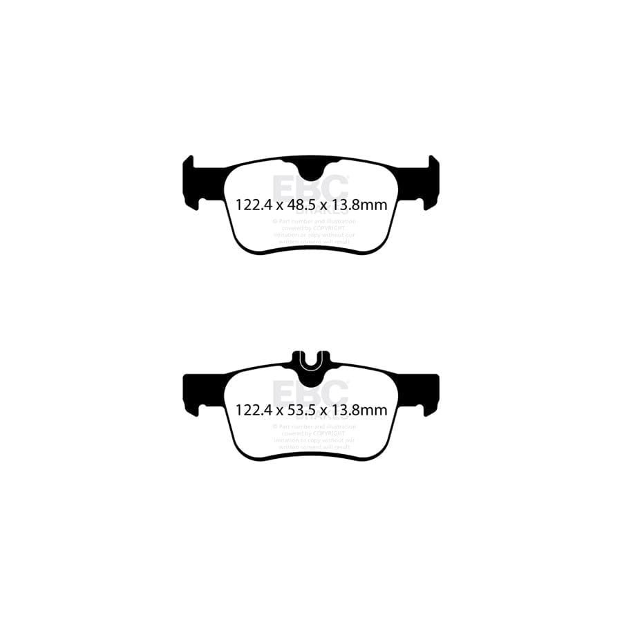 EBC P2DK036Y Honda Civic Full Vehicle Kit Yellowstuff Pads & 2-Piece Fully-Floating Discs - ATE Caliper 5 | ML Performance UK Car Parts