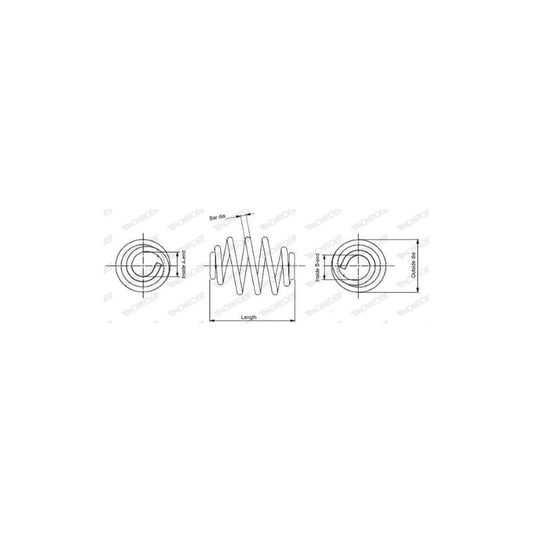 Monroe SN0406 Coil Spring For BMW 3 Series