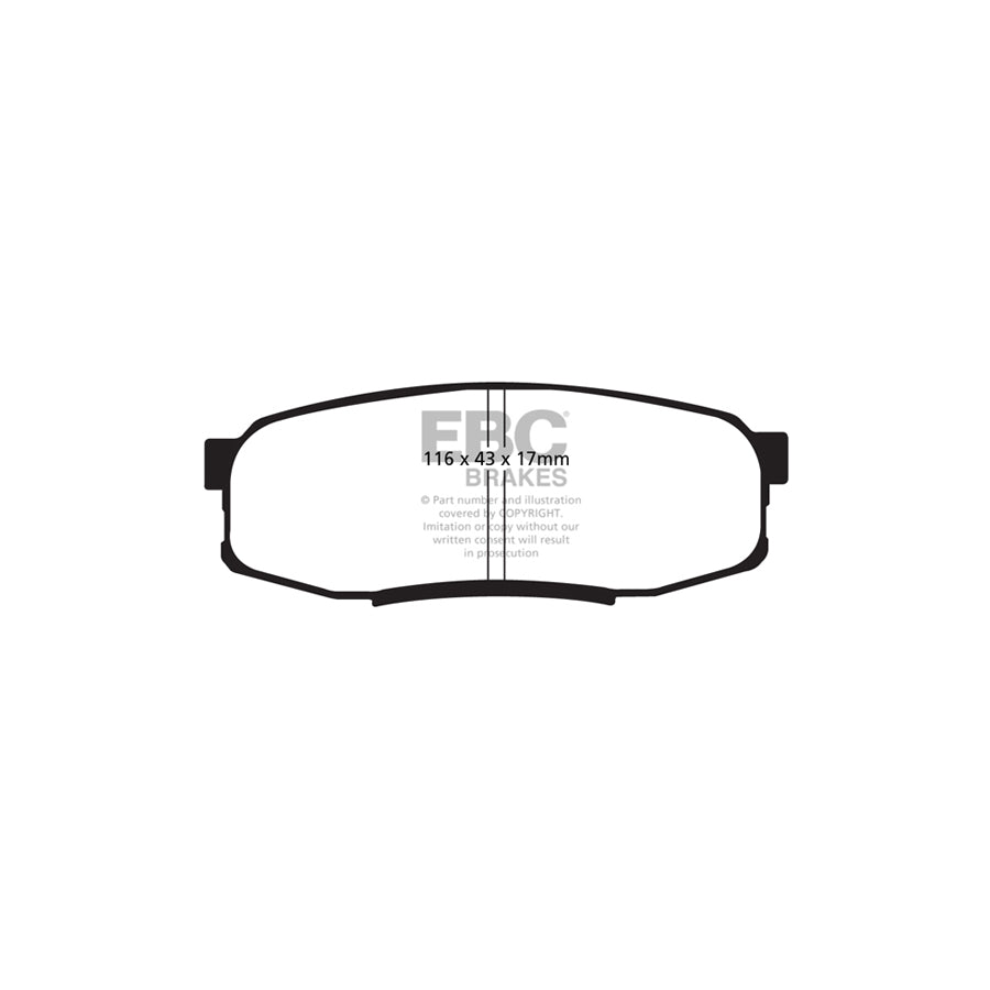 EBC DP91816 Lexus Toyota Orangestuff Rear Brake Pads  (Inc. LX450, LX570, Landcruiser, Sequoia) 2 | ML Performance UK Car Parts