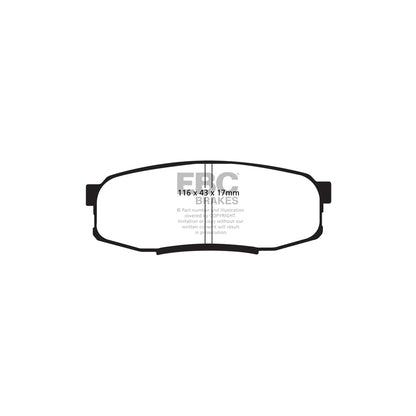 EBC DP91816 Lexus Toyota Orangestuff Rear Brake Pads  (Inc. LX450, LX570, Landcruiser, Sequoia) 2 | ML Performance UK Car Parts