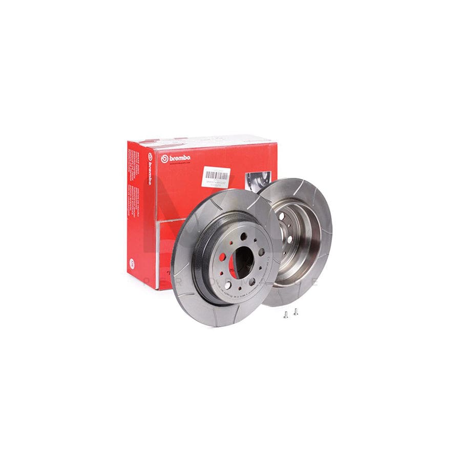 BREMBO MAX LINE 08.7765.75 Brake Disc Slotted, Solid, Coated, with bolts/screws | ML Performance Car Parts