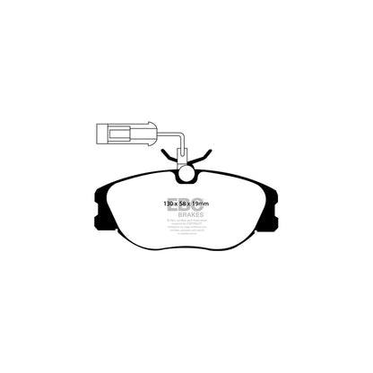 EBC PD08KF020 Alfa Romeo GTV Yellowstuff Front Brake Pad & USR Disc Kit - Girling/TRW Caliper 2 | ML Performance UK Car Parts