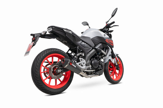 Scorpion RYA118SYSCEO Yamaha MT-125 Euro 4 Serket Taper Full System - Carbon Fibre Sleeve | ML Performance UK UK