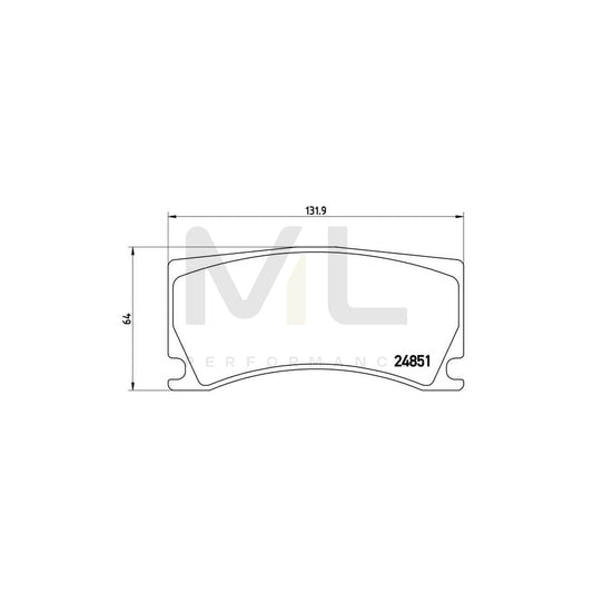 Brembo P 36 024 Brake Pad Set Excl. Wear Warning Contact | ML Performance Car Parts