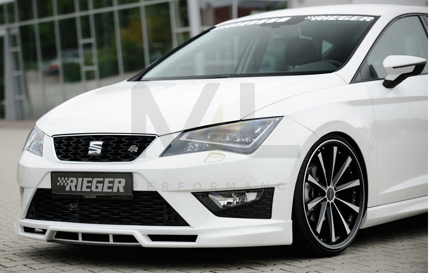 Rieger 00027000 SEAT 5F Front Splitter (Leon FR & Leon Cupra) 2 | ML Performance UK Car Parts