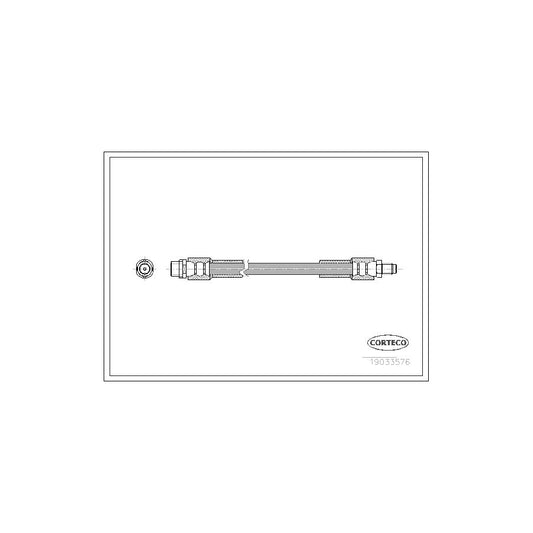 Corteco 19033576 Brake Hose For Audi A8 D3 (4E2, 4E8) | ML Performance UK