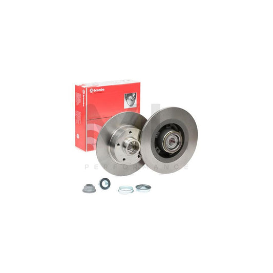 BREMBO 08.B397.27 Brake Disc Solid, with ABS sensor ring, with wheel bearing set | ML Performance Car Parts