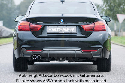 Rieger 00088055 BMW 4 Series F32 F33 F36 Rear Diffuser 8 | ML Performance UK Car Parts