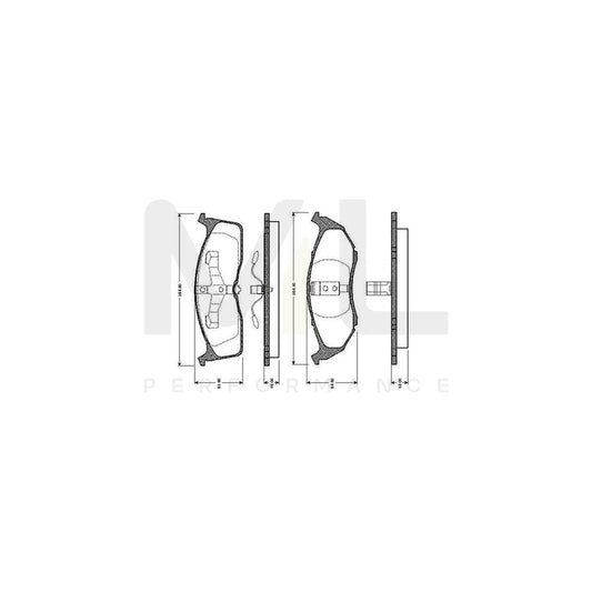 Bosch 0986Tb2302 Brake Pad Set Excl. Wear Warning Contact, With Accessories  | ML Performance Car Parts