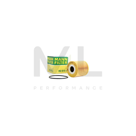 MANN-FILTER HU 819 x Oil Filter with seal, Filter Insert | ML Performance Car Parts