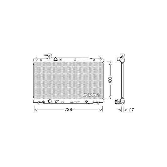 Denso DRM40033 Drm40033 Engine Radiator For Honda Cr-V Iii (Re) | ML Performance UK