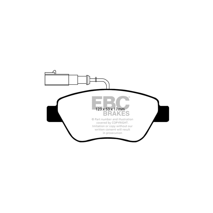 EBC PDKF638 Fiat Grande Punto Ultimax Front Brake Pad & Plain Disc Kit 2 | ML Performance UK Car Parts