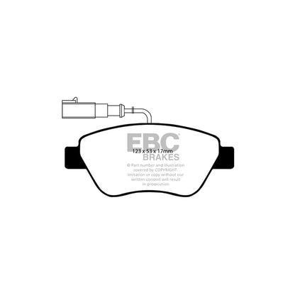 EBC PDKF638 Fiat Grande Punto Ultimax Front Brake Pad & Plain Disc Kit 2 | ML Performance UK Car Parts