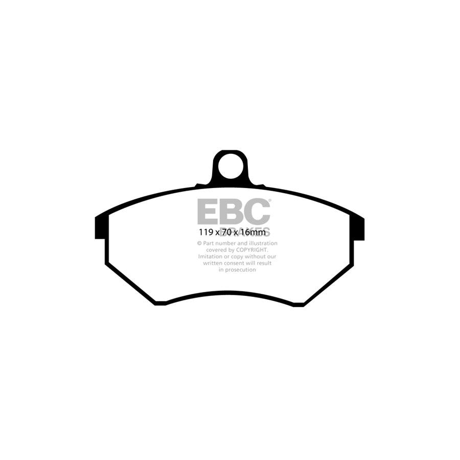 EBC PD04KF1102 Seat VW Bluestuff Front Brake Pad & Plain Disc Kit - Girling/TRW Caliper 2 | ML Performance UK Car Parts