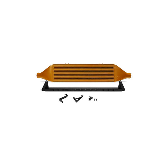 Mishimoto MMINT-STI-08BGD 08-14 Subaru STI Front-Mount Intercooler Kit w/ Black Crash Beam - Gold Core