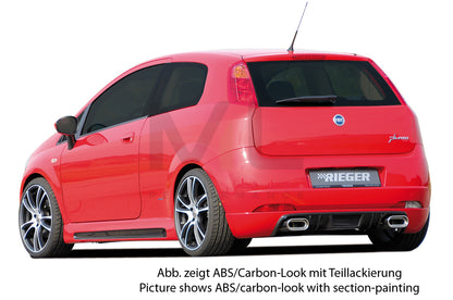 Rieger 00099154 Fiat Grande Punto (199) Rear Diffuser 2 | ML Performance UK Car Parts