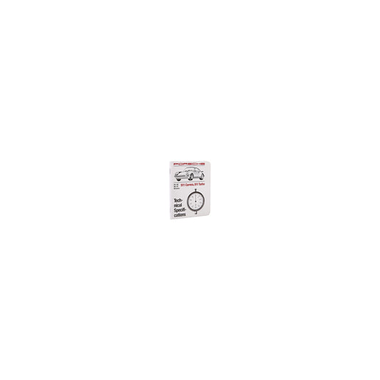 Genuine Porsche Technical Specifications Book Porsche 911 3 2 1984-87 & 930 3 3 Turbo | ML Performance UK Car Parts