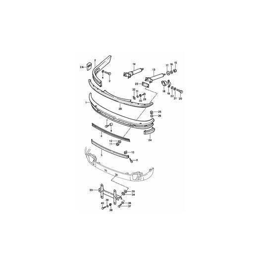Genuine Porsche Front Bumper Insert Hex Nut Porsche 911 1974-89 | ML Performance UK Car Parts