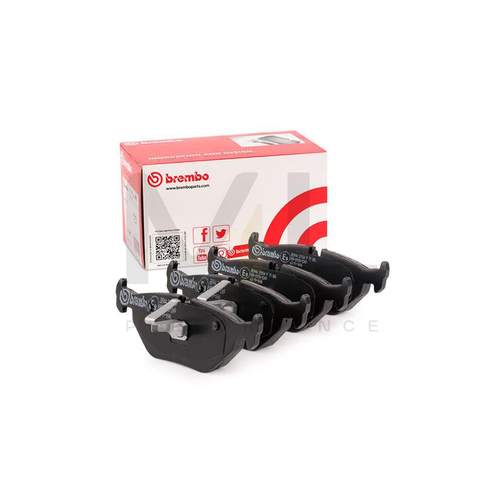 Brembo P 71 006 Brake Pad Set For Saab 9-5 Prepared For Wear Indicator, With Piston Clip | ML Performance Car Parts