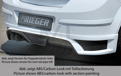 Rieger 00051267 Opel Astra H Rear Diffuser 1 | ML Performance UK Car Parts